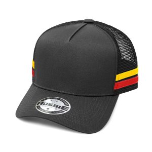 AH456 - A-Frame Striped Trucker Cap