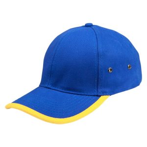 [CH17] Heavy brushed cotton peak & back trimp cap