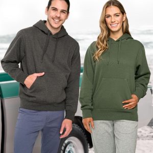 [FL09] Adult's Close Front  Contrast Fleecy Hoodie