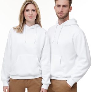 [FL09] Adult's Close Front  Contrast Fleecy Hoodie
