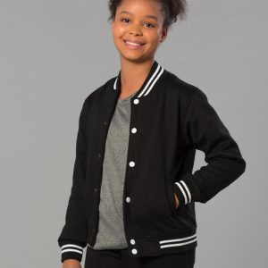 [FL11K] Kid's Fleece Varsity Jacket