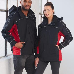 [JK18] 3 in 1 Jacket, silver relective piping