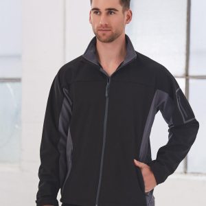 [JK31] Menâ€™s Contrast Softshell Jacket