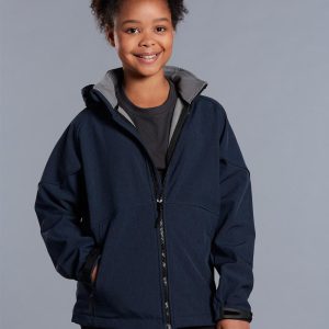 [JK33K] Kids' Softshell Full Zip Hoodie