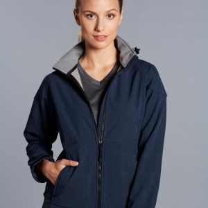 [JK34] Ladies' Softshell Full Zip Hoodie