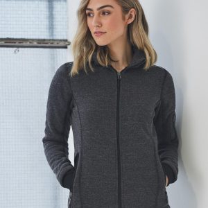 [JK42] Ladies' Heather Bonded Fleece Jacket