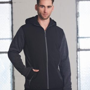 [JK43] Men's Heather Sleeve/Quilted Body Jacket
