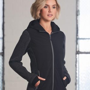 [JK44] Ladies' Heather Sleeve/Quilted Body Jacket