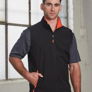 [JK45] Men's Softshell Contrast Vest