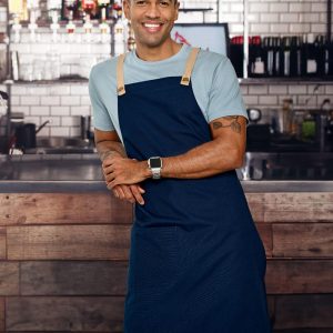 [AP07(M3200)] Canvas Bib Apron