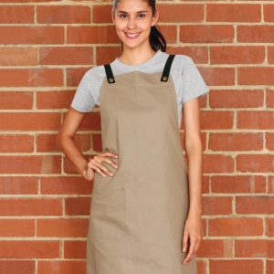[AP07(M3200)] Canvas Bib Apron