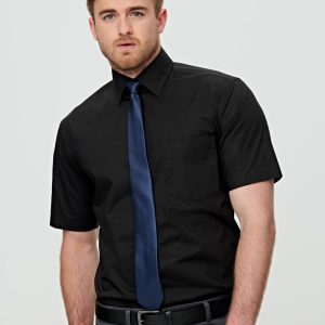 [M7020S] Men's Cotton/Poly Stretch S/S Shirt