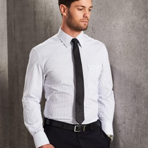 [M7200L] Men's Ticking Stripe L/S Shirt