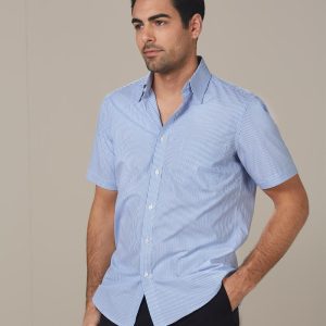 [M7231] Men's Balance Stripe Short Sleeve Shirt