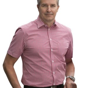 [M7330S] Men's Gingham Check S/S Shirt