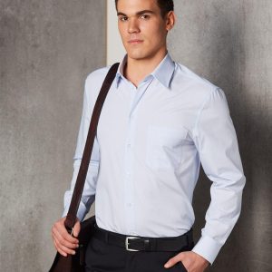 [M7360L] Men's Mini Check L/S Shirt