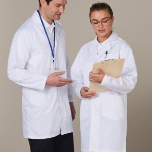 [M7632] Unisex Long Sleeve Lab Coat