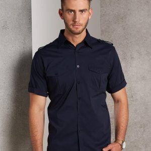 [M7911] Men's Short Sleeve Military Shirt