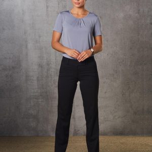 [M9420] Women's Low Rise Pants in Poly/Viscose Stretch