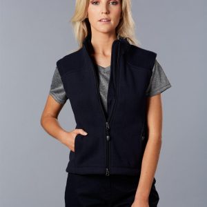 [PF10] Ladies' bonded polar fleece vest