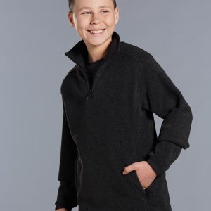 [PF21K] Kid's Half Zip Polar Fleece Pullover
