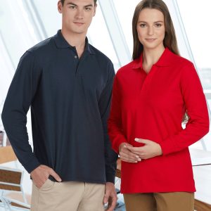 [PS12] Adults' 240gsm Poly/Cotton Pique L/S Polo