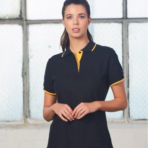 [PS48A] Ladies' Poly/Cotton Contrast Pique S/S Polo