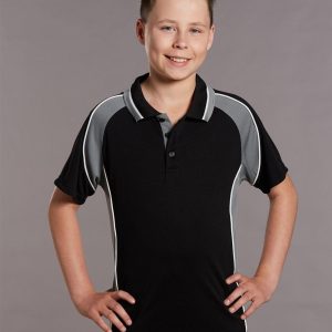 [PS49K] Kids' mini waffle CoolDry Polo