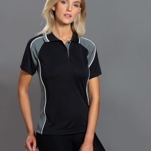 [PS50] Ladies' mini waffle CoolDry Polo