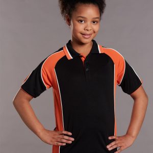 [PS61K] Kid's Cooldry Contrast Polo With Sleeve Panel