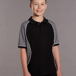 [PS77K] Kids' TrueDry Tri-colour S/S Pique Polo