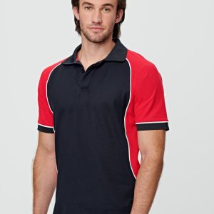 [PS77] Men's TrueDry Tri-colour S/S Pique Polo