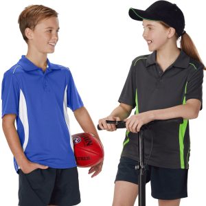 [PS79K] Kids' Cooldry S/S Contrast Interlock Polo