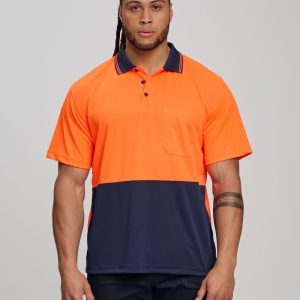 [SW01TD] Hi-Vis truedry safety polo S/S