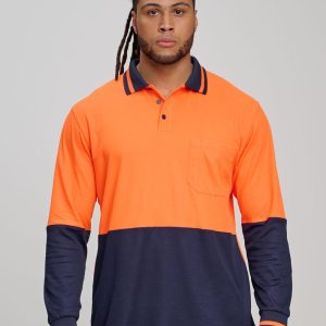 [SW11] Hi-Vis truedry safety polo L/S