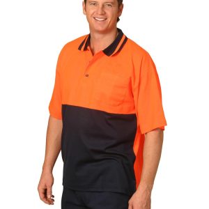 [SW12] Hi-Vis truedry safety polo S/S