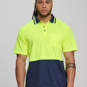 [SW12] Hi-Vis truedry safety polo S/S