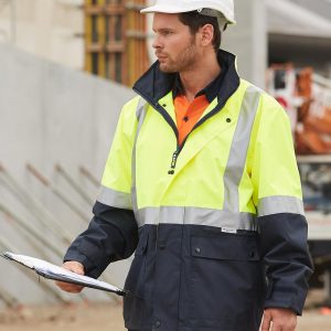 [SW18A] Hi-Vis Two Tone Rain Proof Safety Jacket With 3M Tapes
