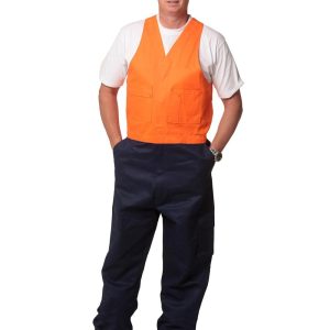 [SW201] Hi-His Two Tone Men's Cotton Drill Action Back Overall-Regular