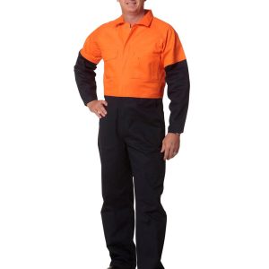 [SW204] Hi-Vis Two Tone Men's Cotton Drill Coverall-Regular
