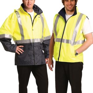 [SW20A] Hi-Vis Three in One Safety Jacket with 3M Tapes