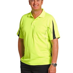 [SW25A] Men's Fashion Hi-Vis S/S Polo