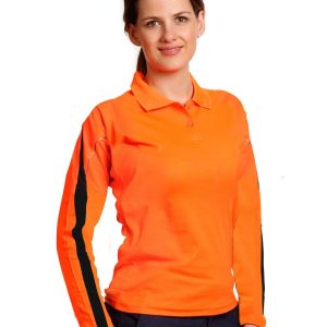 [SW34A] Ladies' Truedry L/S Hi-Vis Polo