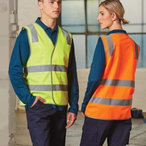 [SW43] Hi Vis Safety Vest With Shoulder Reflective Tapes