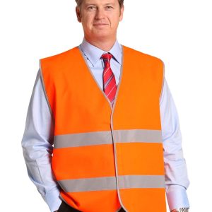 [SW44] Hi-Vis Safety Vest With Reflective Tapes