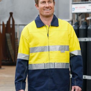 [SW46] Hi-Vis Two Tone Work Jacket With 3M Tapes