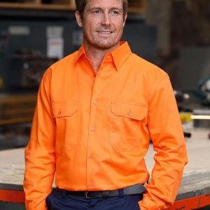 [SW51] Men's Hi-Vis L/S Drill Shirt