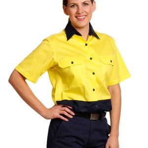 [SW63] Ladies' Hi-Vis S/S Safety Shirt