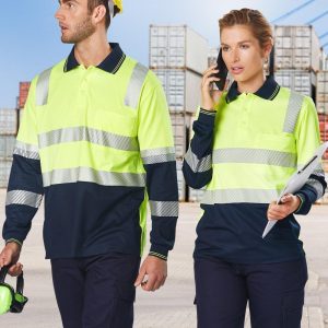 [SW74] Biomotion Segmented Truedry L/S Safety Polo
