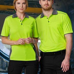 [SW79] Hi-Vis Bamboo Charcoal Vented S/S Polo